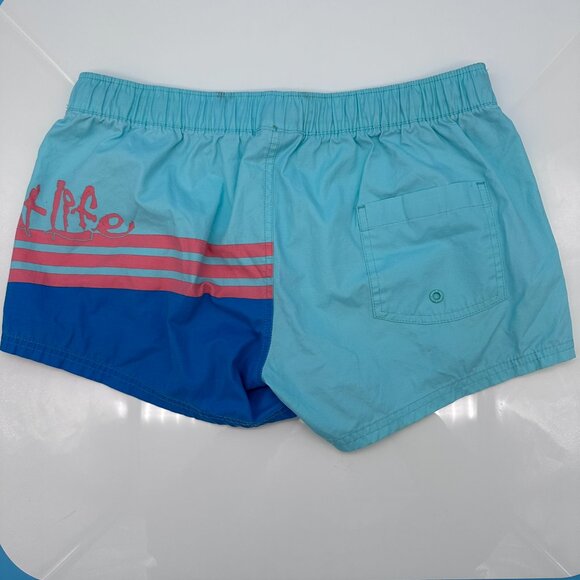 Salt‎ Life Women's High Tide SLX-QD AquaTrunks Swim Board Short, Size M, Blue - Picture 5 of 9